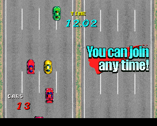 Bishi Bashi Special (PlayStation) screenshot: SBB: avoid all the cars to get to the goal in time.