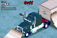 Dave Mirra Freestyle BMX 2 (Game Boy Advance) screenshot: Warehouse stage