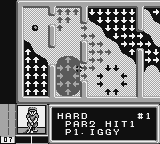 Mini-Putt (Game Boy) screenshot: The hard round is much more intricate