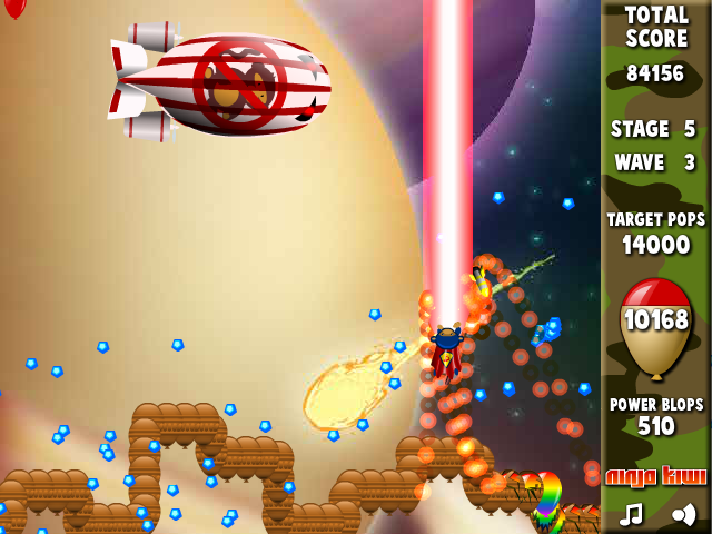 Bloons Super Monkey (Browser) screenshot: Stage 5 wave 3: the last boss