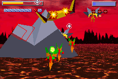 Star X (Game Boy Advance) screenshot: This planet is fittingly called Hades