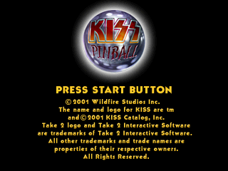 Kiss Pinball (PlayStation) screenshot: Title screen