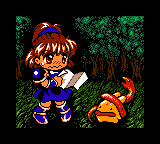 Arle no Bōken: Mahō no Jewel (Game Boy Color) screenshot: Poor Carbuncle...