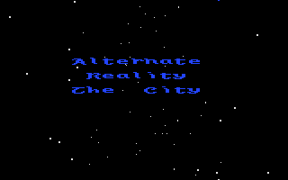 Alternate Reality: The City (Amiga) screenshot: Title screen