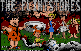 The Flintstones (Atari ST) screenshot: Title screen