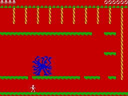 Hercules (ZX Spectrum) screenshot: Need to reach the rope