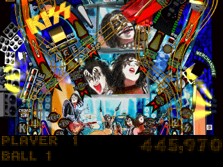 Kiss Pinball (PlayStation) screenshot: Middle part of the Last Stop: Oblivion table