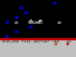President (ZX Spectrum) screenshot: The sector map