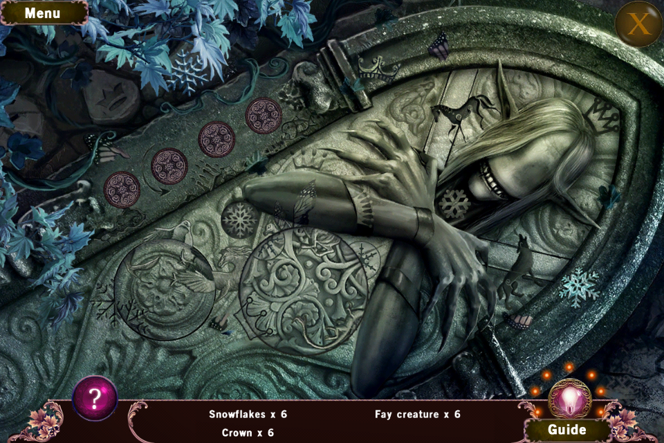 Otherworld: Shades of Fall (Collector's Edition) (iPhone) screenshot: A hidden object game