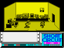 Short Circuit (ZX Spectrum) screenshot: Game start