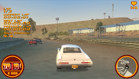 Driver '76 (PSP) screenshot: Race mini-game