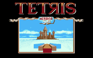 Tetris (Amiga) screenshot: Title screen (Mirrorsoft)