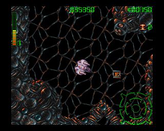 Blastar (Amiga) screenshot: Picking up some extra (life)energy.