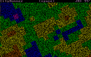 CityRunner (DOS) screenshot: Title screen
