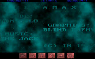 Betamax (DOS) screenshot: Title screen