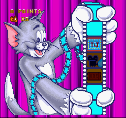 Tom and Jerry (SNES) screenshot: Stage screen view.