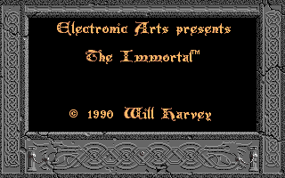 The Immortal (Amiga) screenshot: Title screen