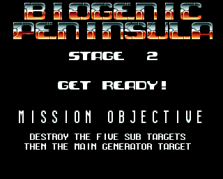 Blastar (Amiga) screenshot: Each level has a different mission objective.