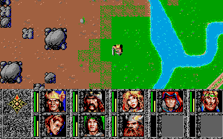 Dragons of Flame (Atari ST) screenshot: So I must race south, eh?