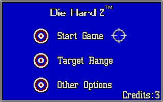 Die Hard 2: Die Harder (Atari ST) screenshot: Main menu.