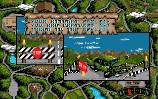 Clive Barker's Nightbreed: The Interactive Movie (Amiga) screenshot: I'm unsuccessful, and the police arrests me.