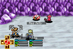 Lufia: The Ruins of Lore (Game Boy Advance) screenshot: Selecting the actions during battle