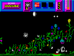 Kinetik (ZX Spectrum) screenshot: You're against gravity here
