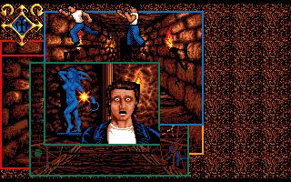 Clive Barker's Nightbreed: The Interactive Movie (Amiga) screenshot: A sniper is trying to kill me. I have to avoid the laser-sight.