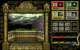 Knightmare (Amiga) screenshot: Riding the cart