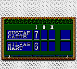 Wimbledon Championship Tennis (Game Gear) screenshot: Game, set, match!