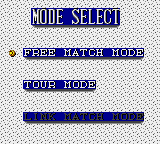Wimbledon Championship Tennis (Game Gear) screenshot: Select mode