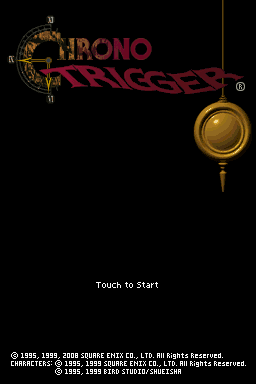 Chrono Trigger (Nintendo DS) screenshot: Title screen.