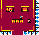 Dragon Warrior I & II (Game Boy Color) screenshot: Dragon Warrior I throne room on GBC