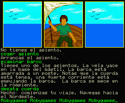 Dragonworld (MSX) screenshot: Sailing