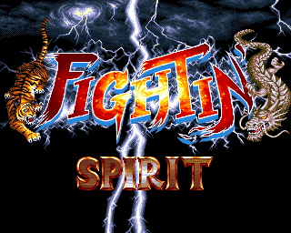 Fightin' Spirit (Amiga) screenshot: Title screen