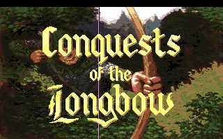 Conquests of the Longbow: The Legend of Robin Hood (Amiga) screenshot: The title.