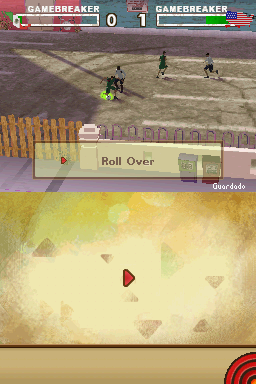 FIFA Street 3 (Nintendo DS) screenshot: Making some ball tricks.