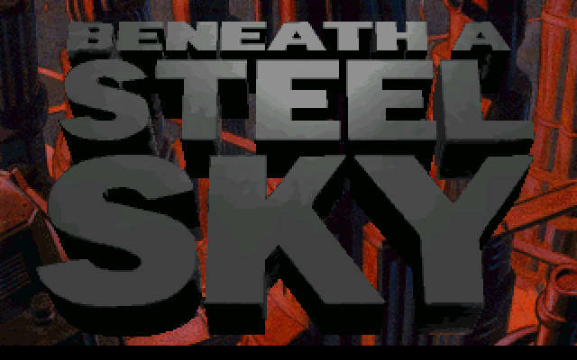 Beneath a Steel Sky (DOS) screenshot: Floppy version title screen