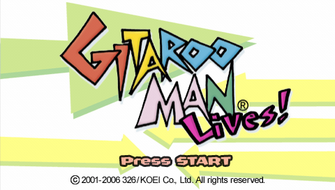 Gitaroo Man Lives! (PSP) screenshot: Title screen