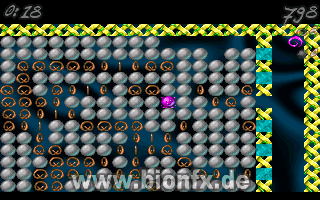 PretzelDash (DOS) screenshot: Trapped!