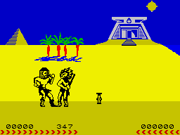 Screenshot of Fighting Warrior (ZX Spectrum, 1985) - MobyGames