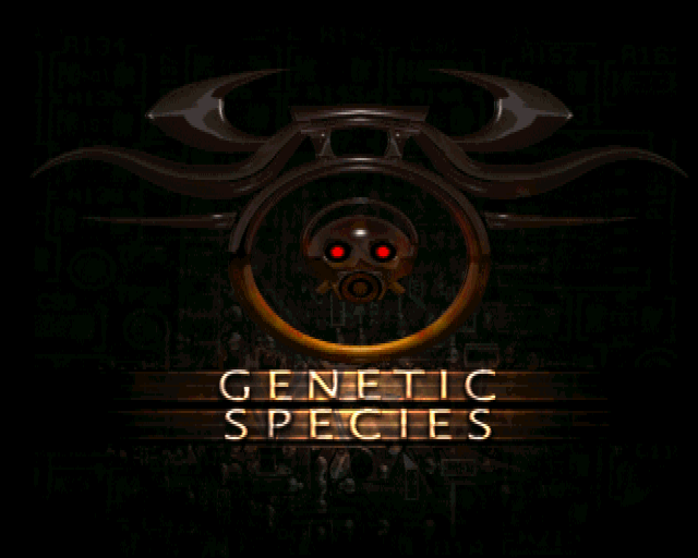 Genetic Species (Amiga) screenshot: Title screen.