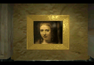The Mansion of Hidden Souls (SEGA Saturn) screenshot: Just a random painting in one of the hallways of the mansion.