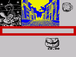 Sidewalk (ZX Spectrum) screenshot: Very dead