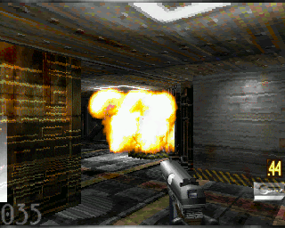 Genetic Species (Amiga) screenshot: Boom!