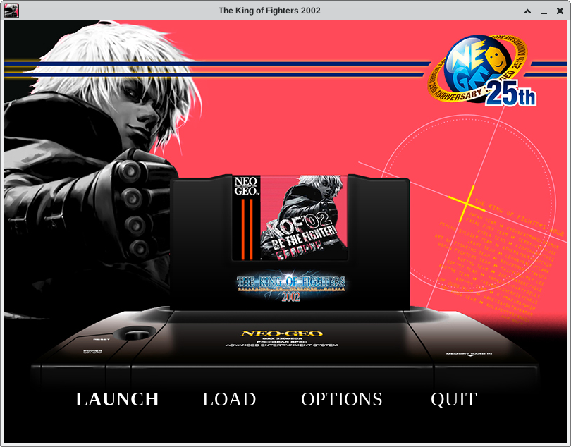 The King of Fighters 2002: Challenge to Ultimate Battle (Linux) screenshot: Startup screen