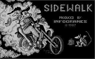 Sidewalk (Atari ST) screenshot: Title screen