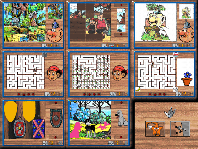 Kajko i Kokosz: W Krainie Borostworów (Windows) screenshot: Puzzle games