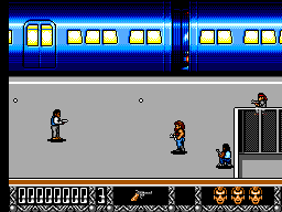 Predator 2 (SEGA Master System) screenshot: Subway level