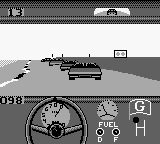Bill Elliott's NASCAR Fast Tracks (Game Boy) screenshot: Let's go!